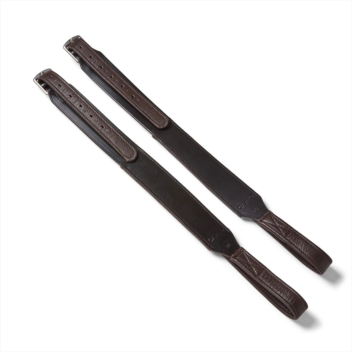 CAMEO ComfortPro Balance Stirrup Leathers in Brown featuring a wide-body profile to stabilise the lower leg and prevent twisting.