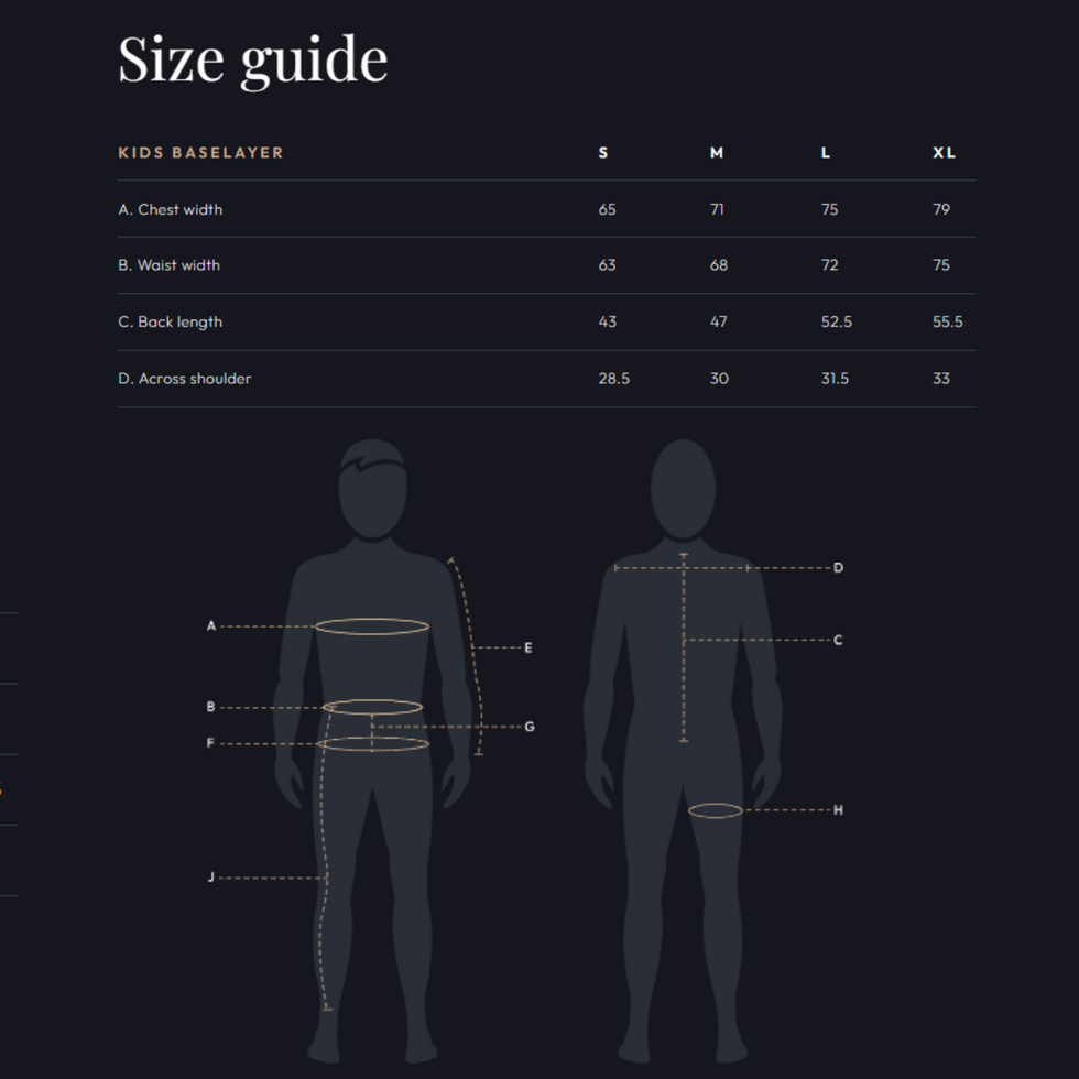 Size Guide – CAMEO