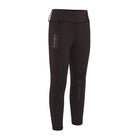 CAMEO All Season Riding Tights in Chocolate Brown featuring a deep thigh smartphone pocket and full-seat chevron silicone grip. Engineered with thermal brushed microfibre and 4-way compression stretch, these technical equestrian leggings provide superior in-saddle security and warmth for riders.