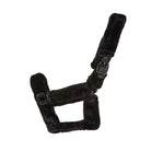 CAMEO Deluxe Headcollar in Black featuring all-over plush fleece cushioning and adjustable buckles to prevent stable rubs.