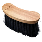 CAMEO Heritage Flick Brush in Natural Wood with an ergonomic curved hardwood back and dense flicking bristle trim.