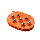 CAMEO Magnetic Massage Mitt in Orange with flexible ergonomic casing and magnetic roller balls for targeted horse therapy.