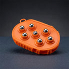 CAMEO Magnetic Massage Mitt in Orange featuring 7 rotating steel balls to relieve equine muscle tension and boost circulation.