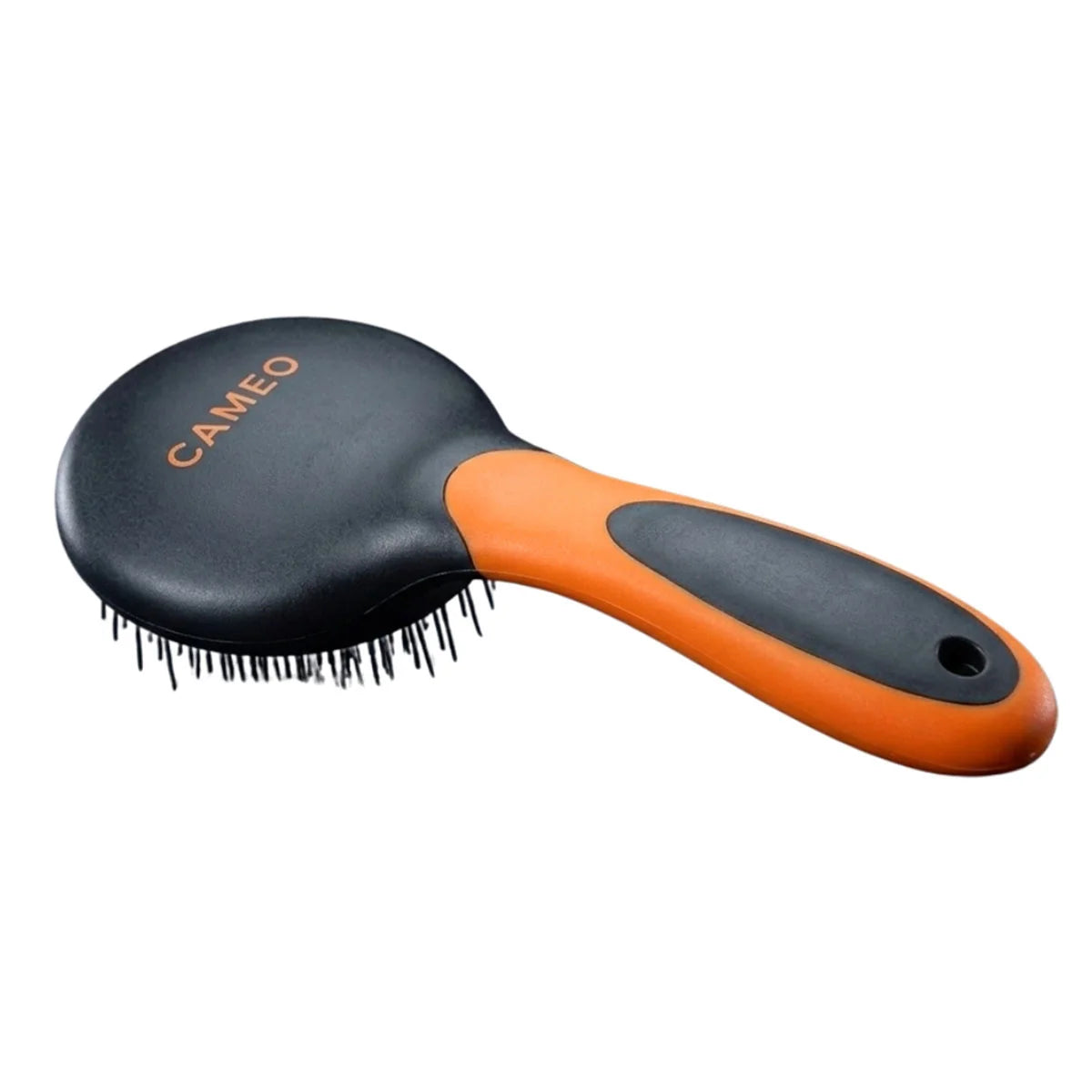 CAMEO Mane & Tail Brush in Orange featuring an ergonomic comfort-grip handle and anti-breakage ball-tipped bristles.